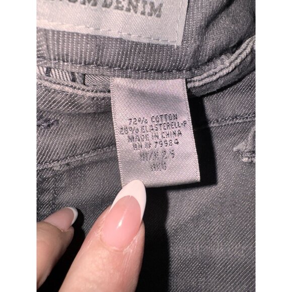 Chicos Platinum Denim Gray Jeans Size 2.5 Regular 72% Cotton 28% Elastrell-P dis - Picture 5 of 10